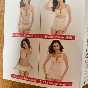 3 piece postpartum belt